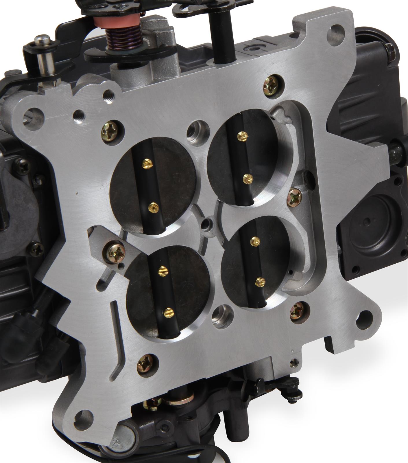 Holley Marine Avenger 770 CFM 4-Barrel Carburetor 0-82770 Carburetors, Avenger, cfm, 4-barrel, Square Bore, Electric Choke, Vacuum Secondaries, Dual Inlet, Hard Core Gray, Down-leg Booster, Each thumbnail 3