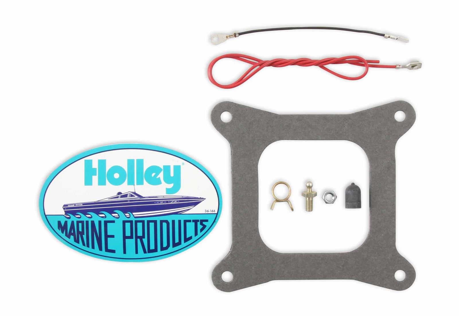 Holley Marine 750 CFM 4-Barrel Carburetor 0-9015-2 Carburetors, Marine, cfm, 4-barrel, Square Bore, Electric Choke, Vacuum Secondaries, Dual Inlet, Gold Dichromate, Down-leg Booster, Each thumbnail 3