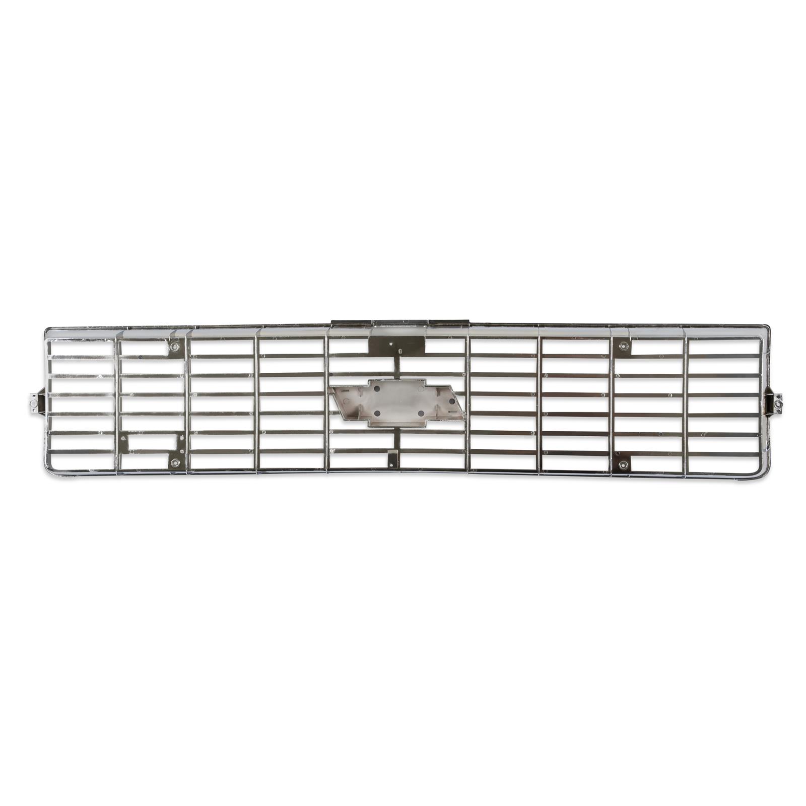 Brothers Trucks Grilles 04-168 Grille, Front Main Grille, Chrome with Gray Insert, Includes Yellow Bowtie, Plastic, Chevy, Each thumbnail 5