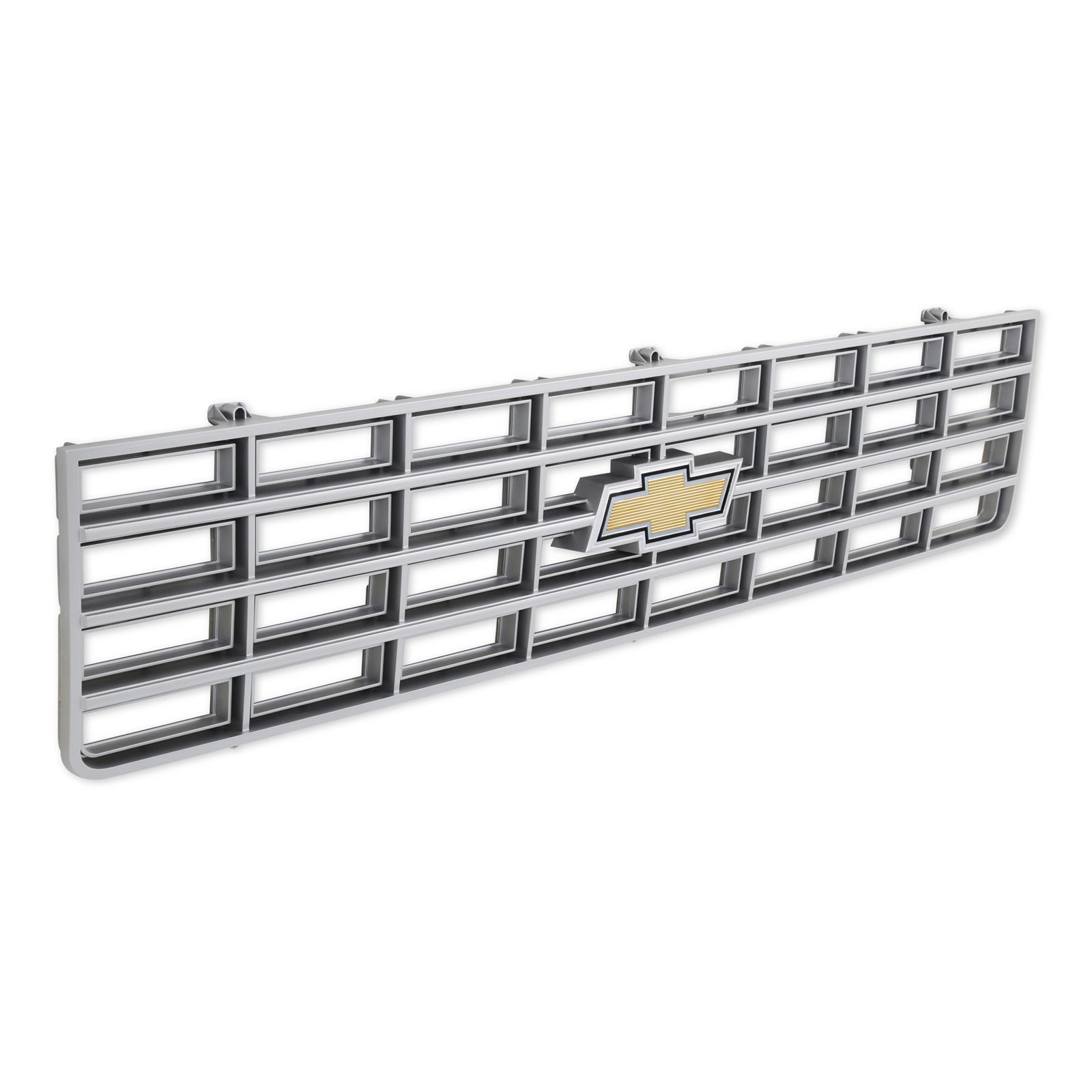 Brothers Trucks Grilles 04-169 Grille, Front Main Grille, Silver, Includes Yellow Bowtie, Plastic, Chevy, Each thumbnail 3