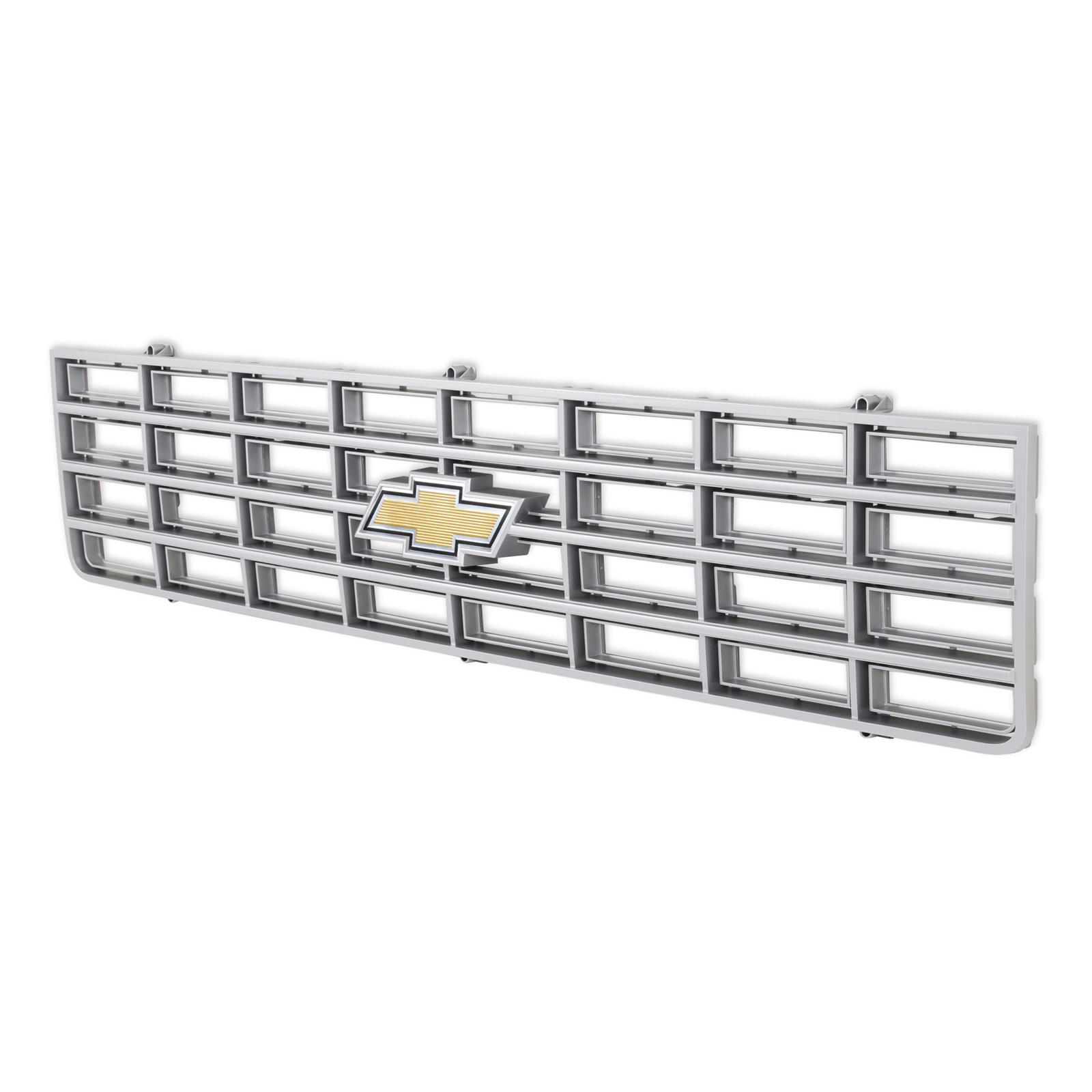Brothers Trucks Grilles 04-169 Grille, Front Main Grille, Silver, Includes Yellow Bowtie, Plastic, Chevy, Each thumbnail 4