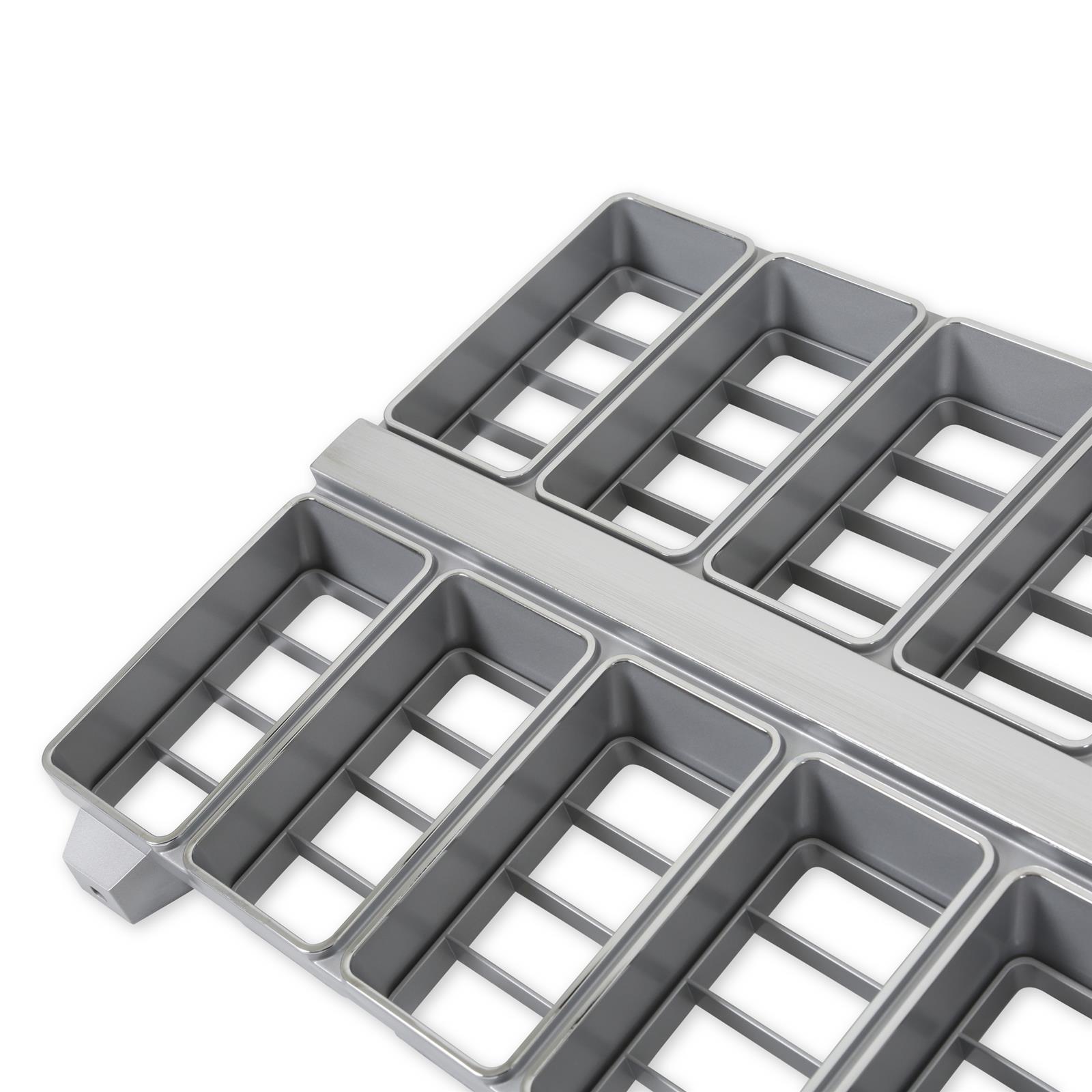 Brothers Trucks Grilles 04-174 Grille, Front Main Grille, Argent Silver/Chrome Includes Mounting Provision for Bowtie, Plastic, Chevy, Each thumbnail 3