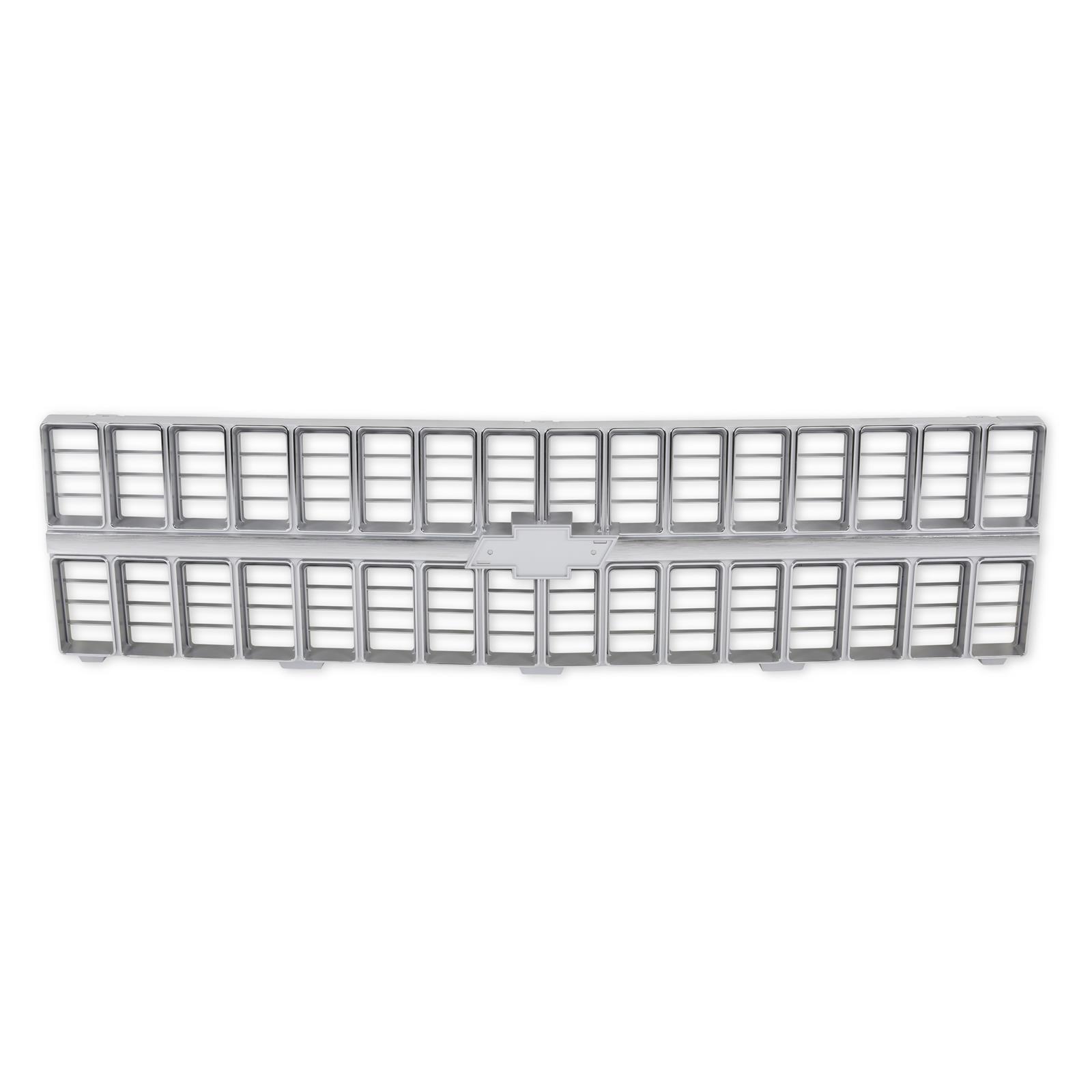 Brothers Trucks Grilles 04-174 Grille, Front Main Grille, Argent Silver/Chrome Includes Mounting Provision for Bowtie, Plastic, Chevy, Each thumbnail 7