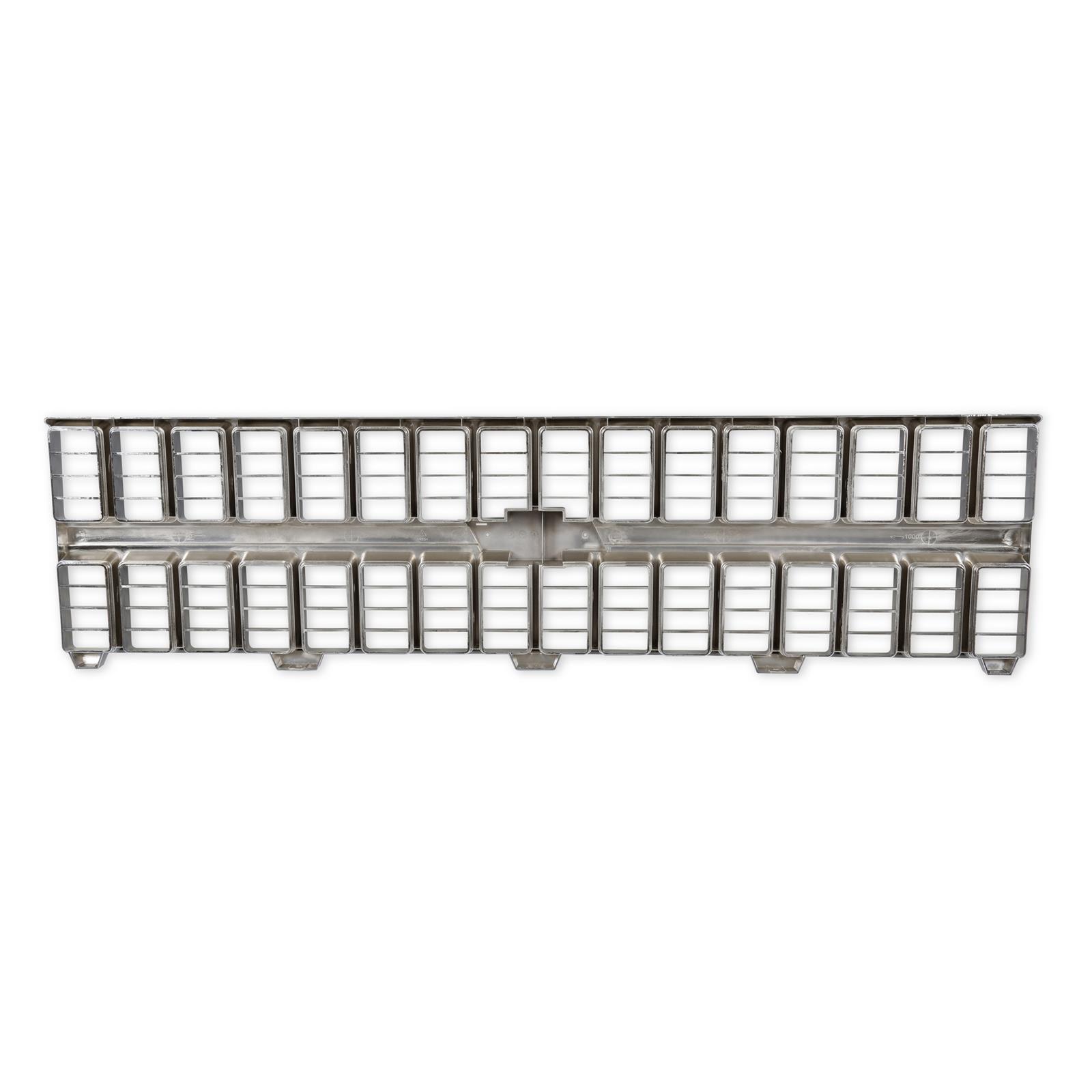 Brothers Trucks Grilles 04-174 Grille, Front Main Grille, Argent Silver/Chrome Includes Mounting Provision for Bowtie, Plastic, Chevy, Each thumbnail 6