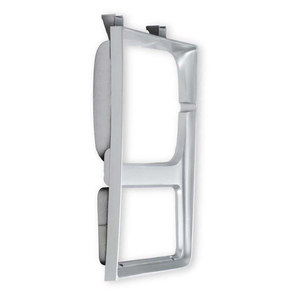 Brothers Trucks Headlight Bezels 04-187 Door, Driver Side, Models with Single Headlights, Plastic, Silver, Chevy, GMC, Each thumbnail 5