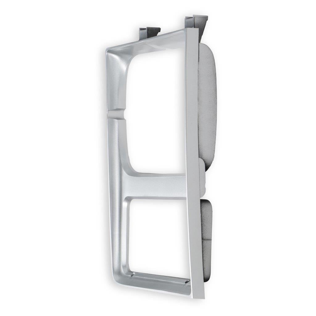 Brothers Trucks Headlight Bezels 04-188 Door, Passenger Side, Models with Single Headlights, Plastic, Silver, Chevy, GMC, Each thumbnail 4