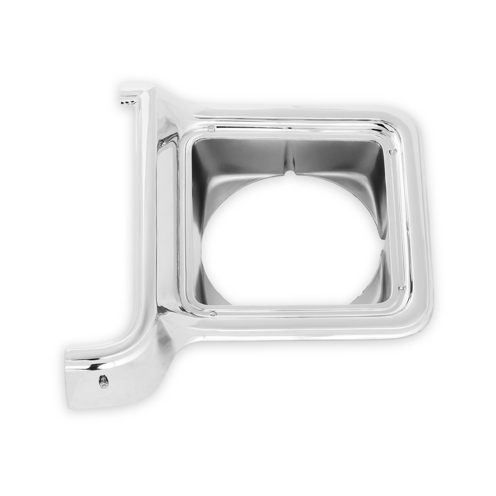 Brothers Trucks Headlight Bezels 04-252 Light Bezel, Headlight, OE Style, Left, Plastic, Chrome with Argent Trim, Chevy, GMC, Each thumbnail 4