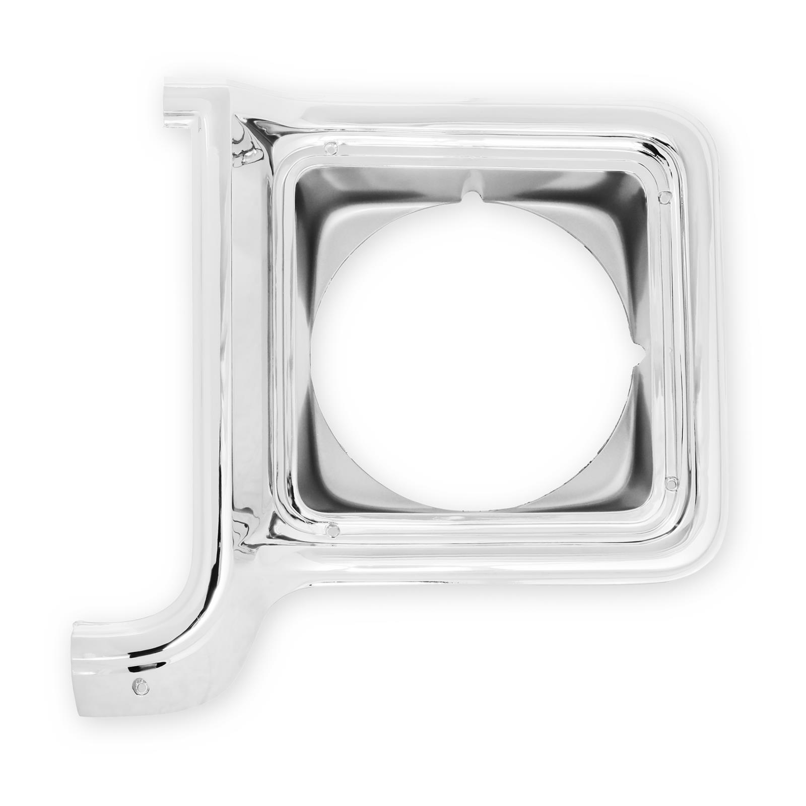 Brothers Trucks Headlight Bezels 04-252 Light Bezel, Headlight, OE Style, Left, Plastic, Chrome with Argent Trim, Chevy, GMC, Each thumbnail 2