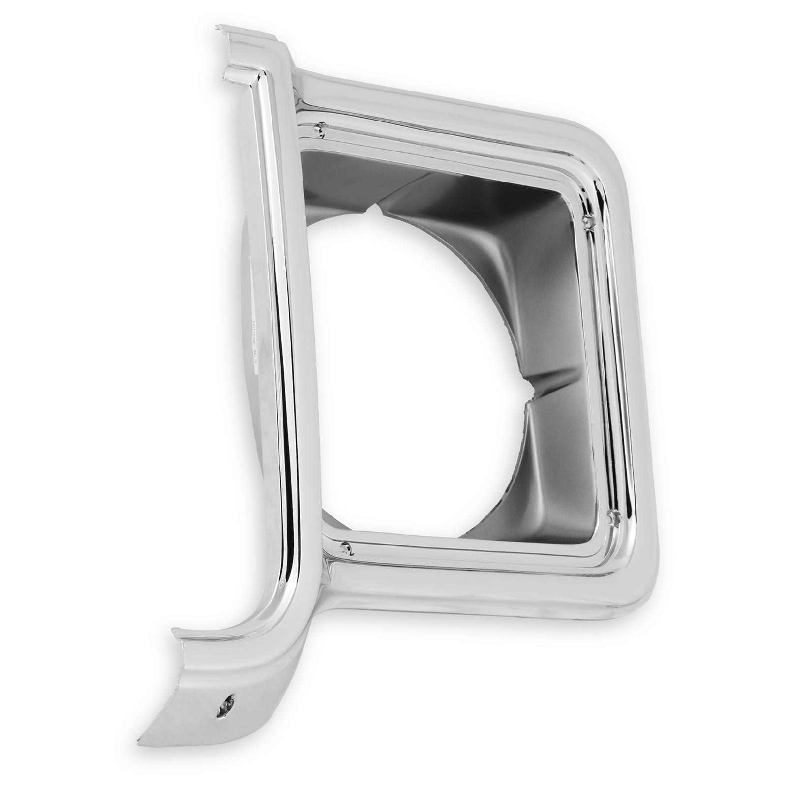 Brothers Trucks Headlight Bezels 04-252 Light Bezel, Headlight, OE Style, Left, Plastic, Chrome with Argent Trim, Chevy, GMC, Each thumbnail 3