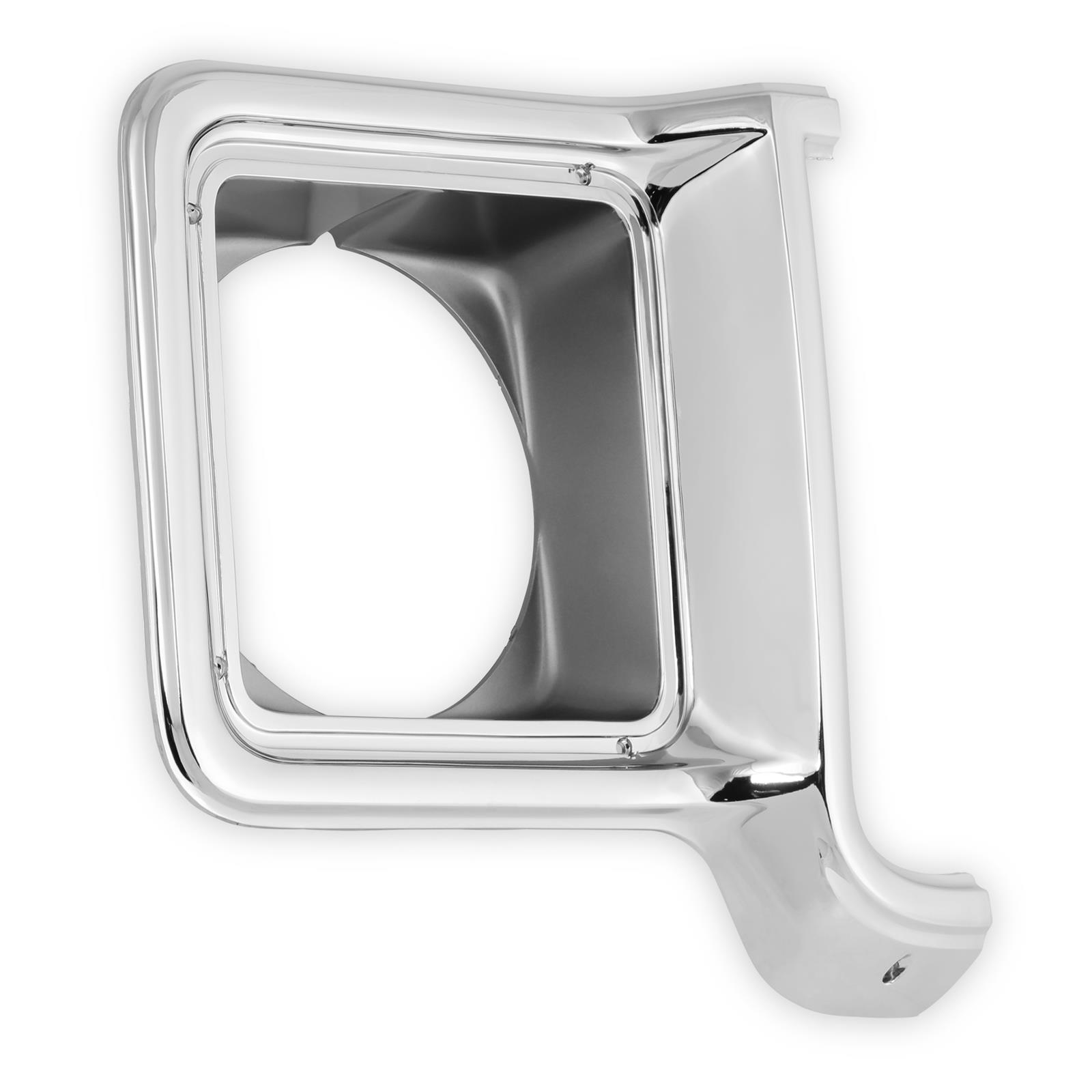 Brothers Trucks Headlight Bezels 04-253 Light Bezel, Headlight, OE Style, Right, Plastic, Chrome with Argent Trim, Chevy, GMC, Each thumbnail 2