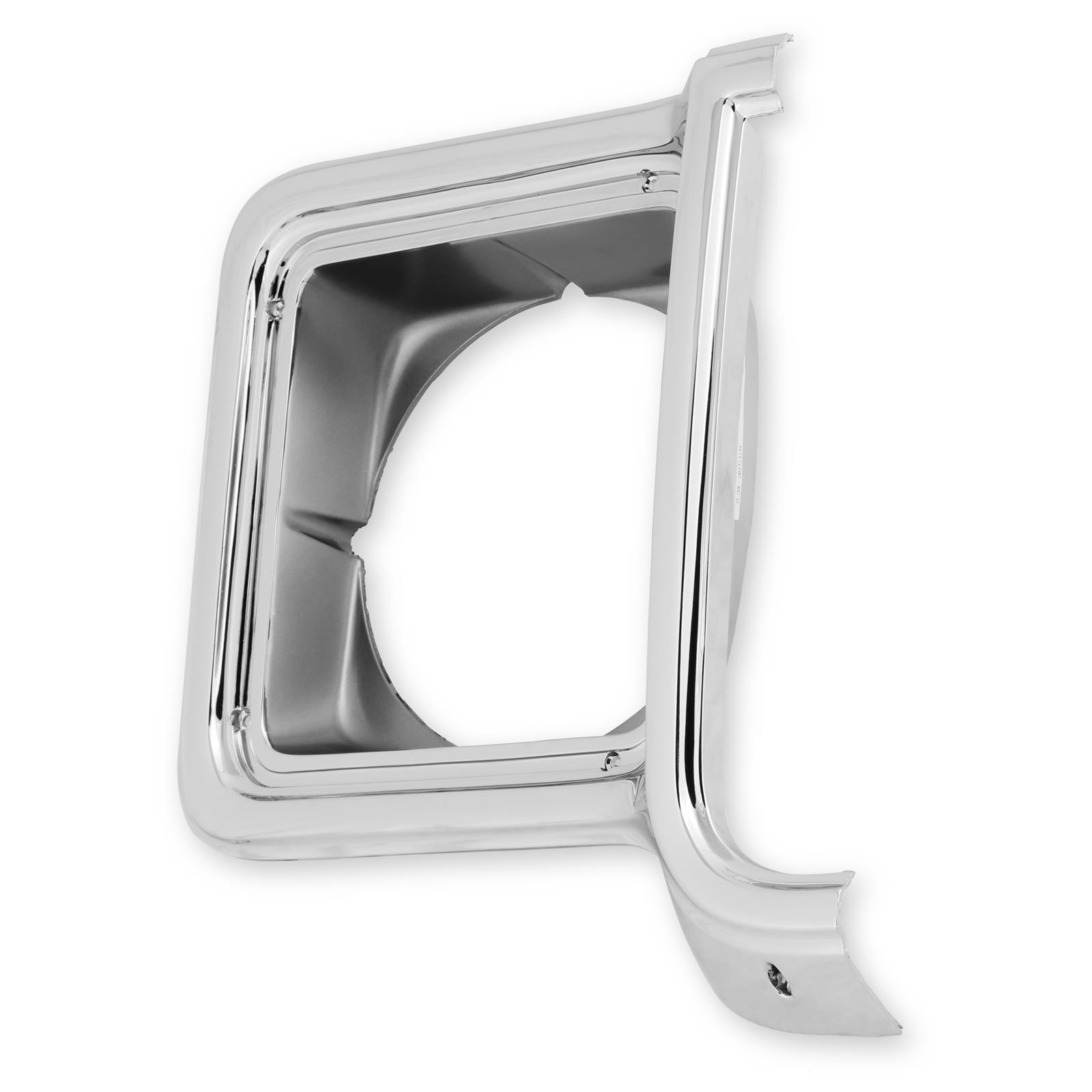 Brothers Trucks Headlight Bezels 04-253 Light Bezel, Headlight, OE Style, Right, Plastic, Chrome with Argent Trim, Chevy, GMC, Each thumbnail 3