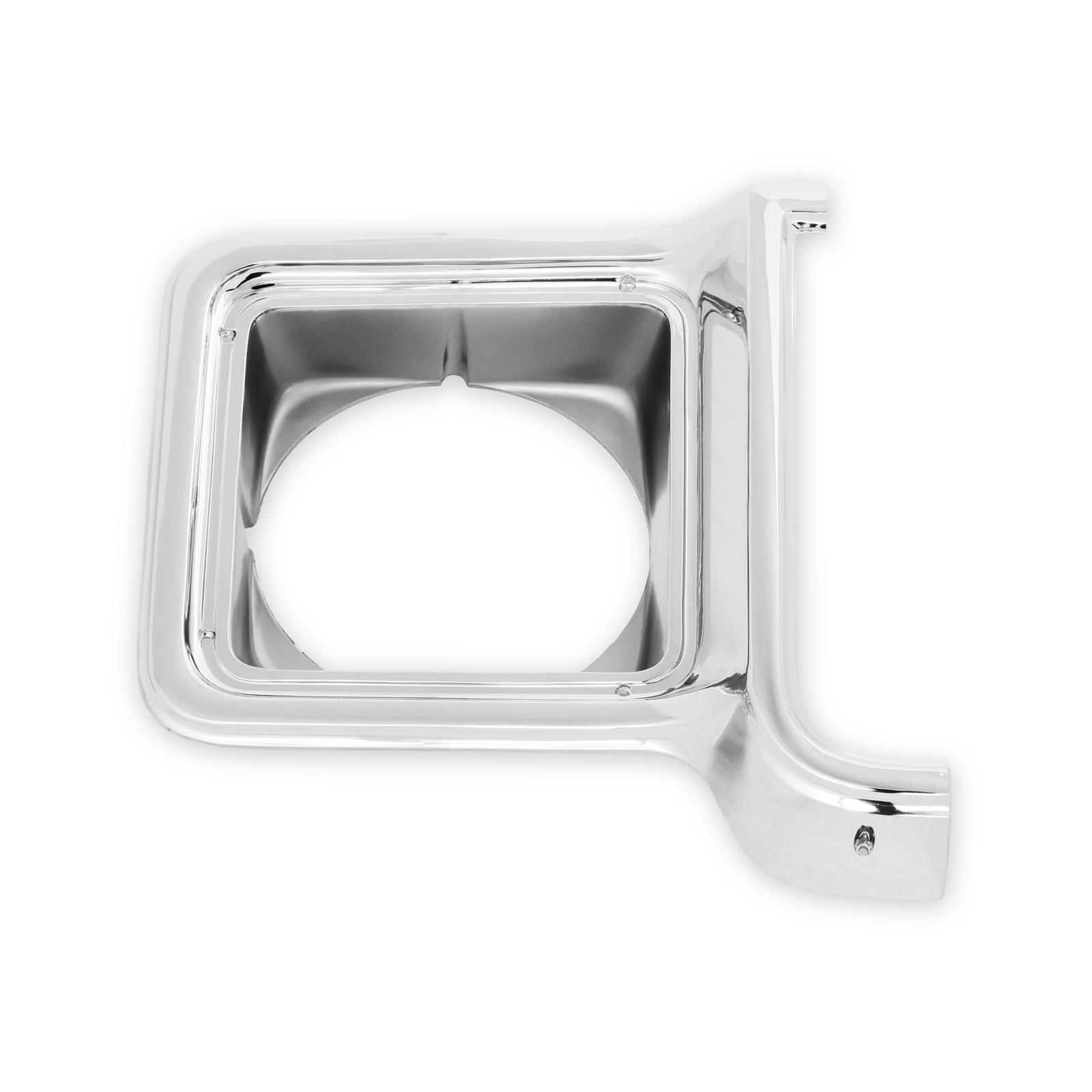 Brothers Trucks Headlight Bezels 04-253 Light Bezel, Headlight, OE Style, Right, Plastic, Chrome with Argent Trim, Chevy, GMC, Each thumbnail 4