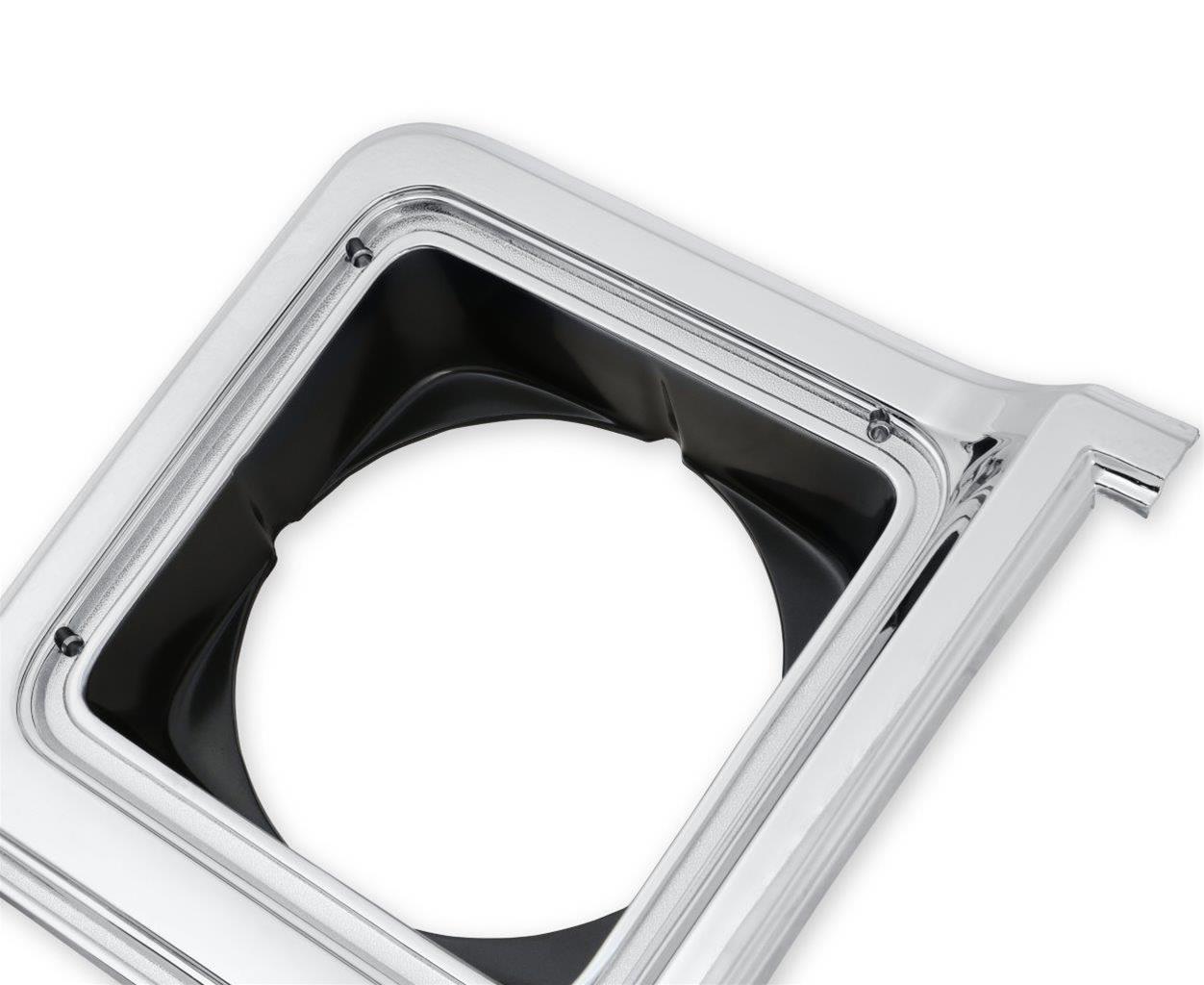 Brothers Trucks Headlight Bezels 04-323 Door, Passenger Side, Models with Round Headlights, Plastic, Chrome with Dark Gray Insert, Chevy, GMC, Each