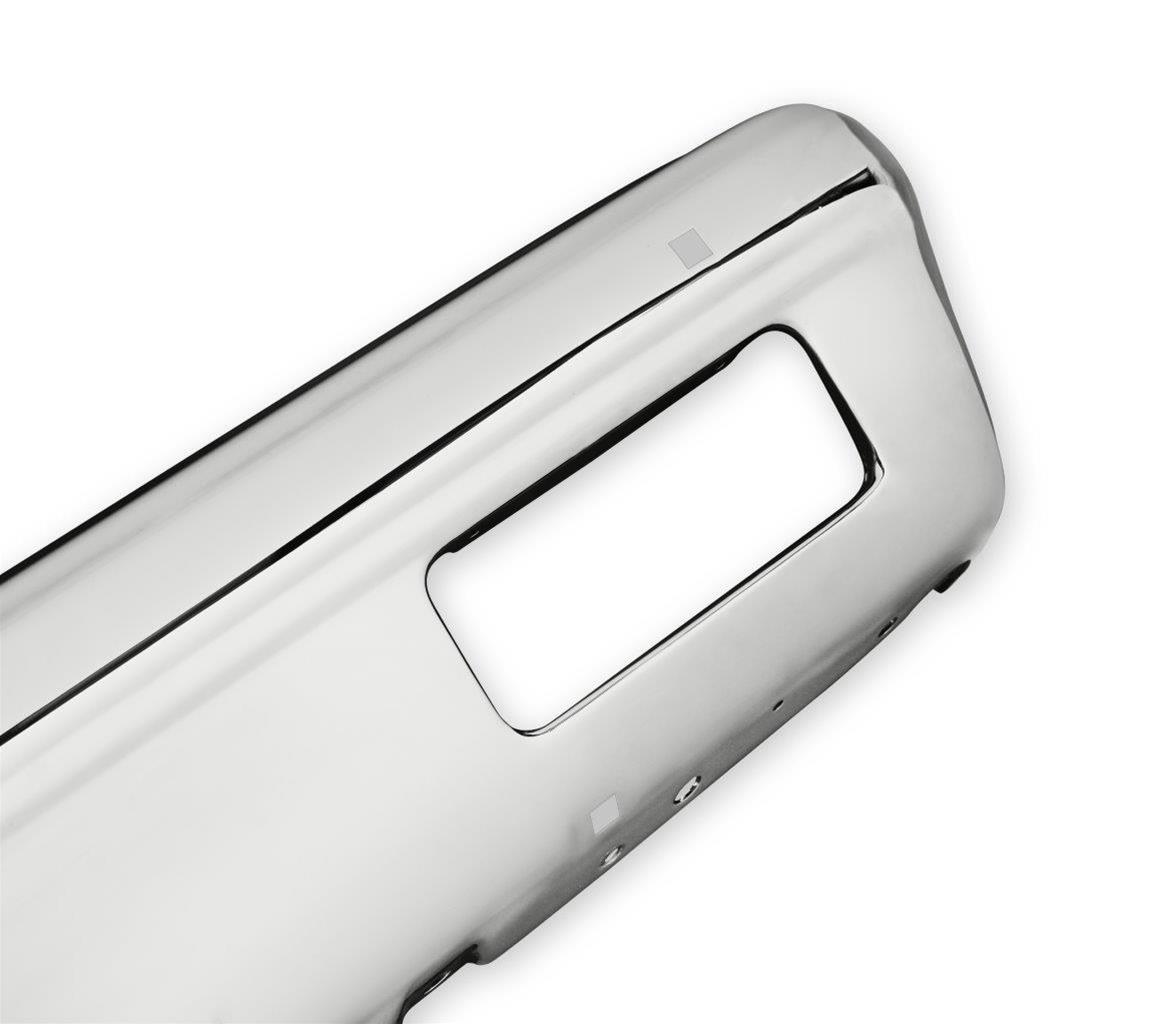 Brothers Trucks Premium Bumpers 04-324 Bumper, Premium, Front, Without Impact Strip Holes, Steel, Chrome, Chevy, GMC, Each thumbnail 3