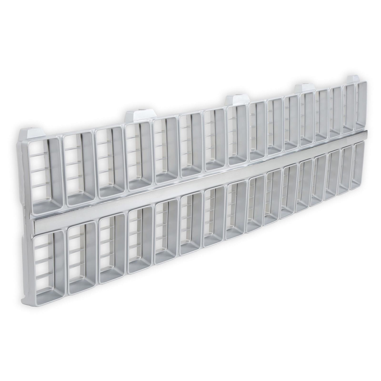 Brothers Trucks Grilles 04-326 Grille, Front Main Grille, Chrome Surround with Gray Insert, Plastic, Does Not Include Bowtie, Chevy, Each thumbnail 2