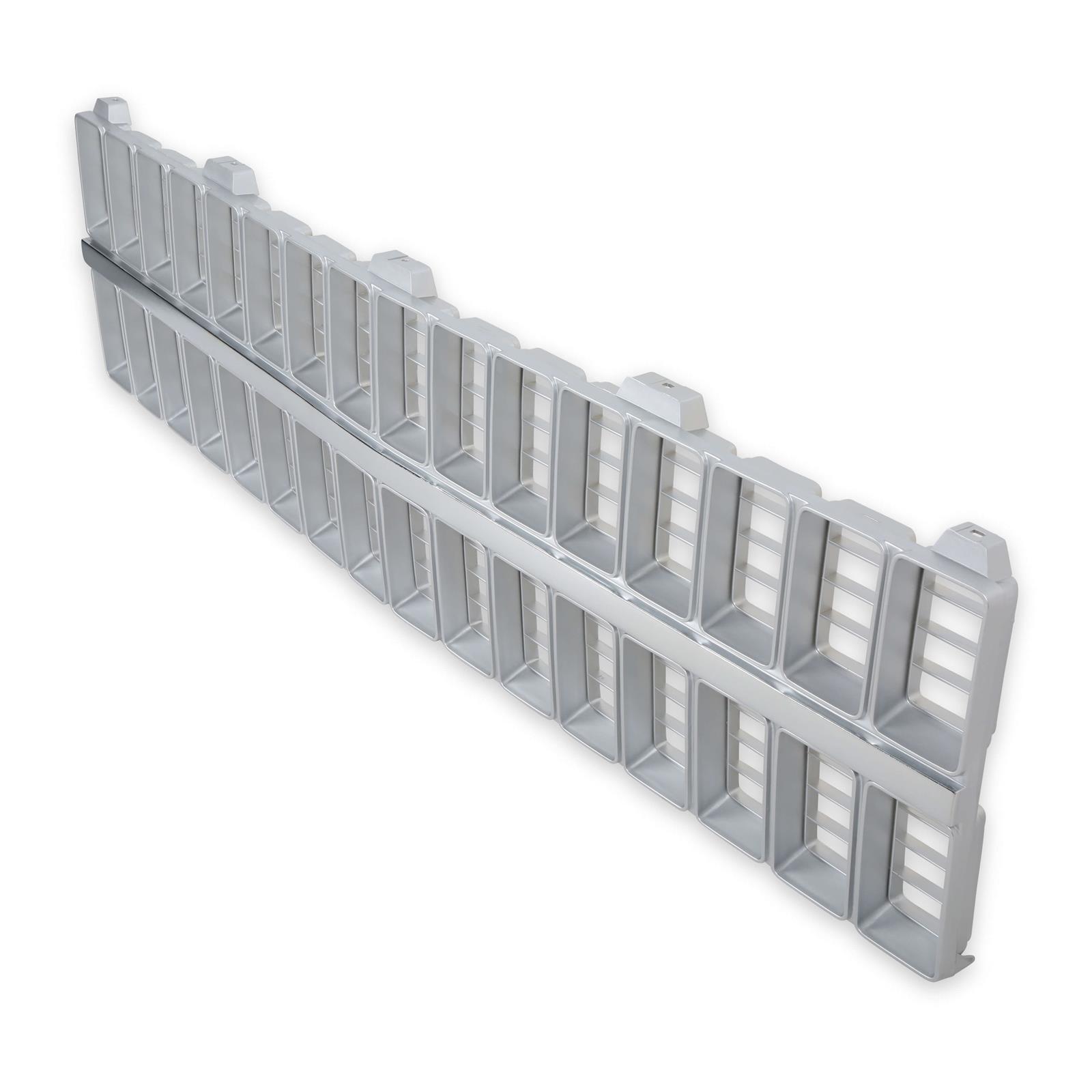 Brothers Trucks Grilles 04-326 Grille, Front Main Grille, Chrome Surround with Gray Insert, Plastic, Does Not Include Bowtie, Chevy, Each thumbnail 3