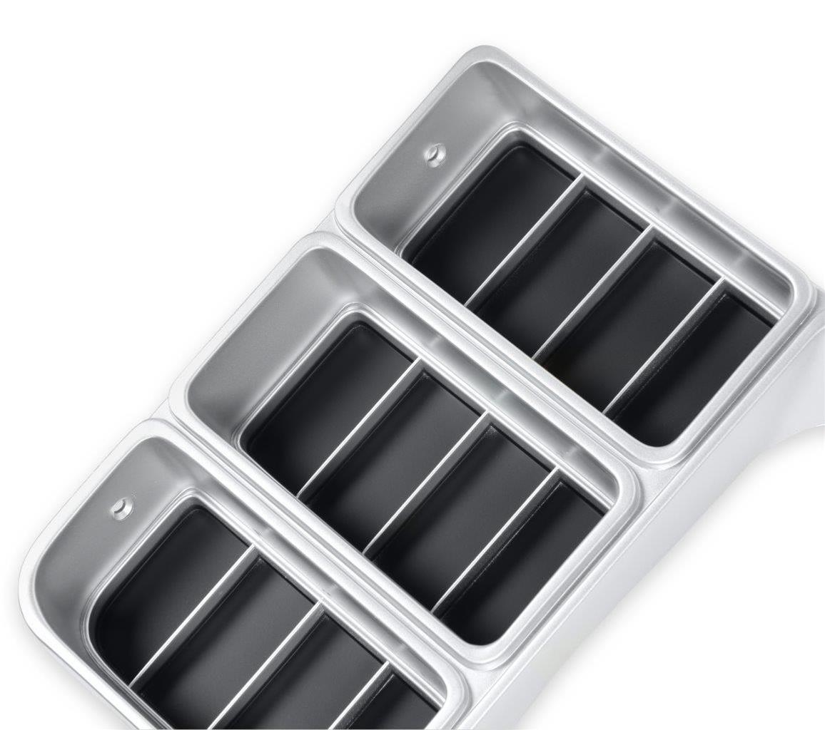 Brothers Trucks Headlight Bezels 04-327 Door, Driver Side, Models with Single Headlights, Plastic, Argent/Black, Chevy, GMC, Each