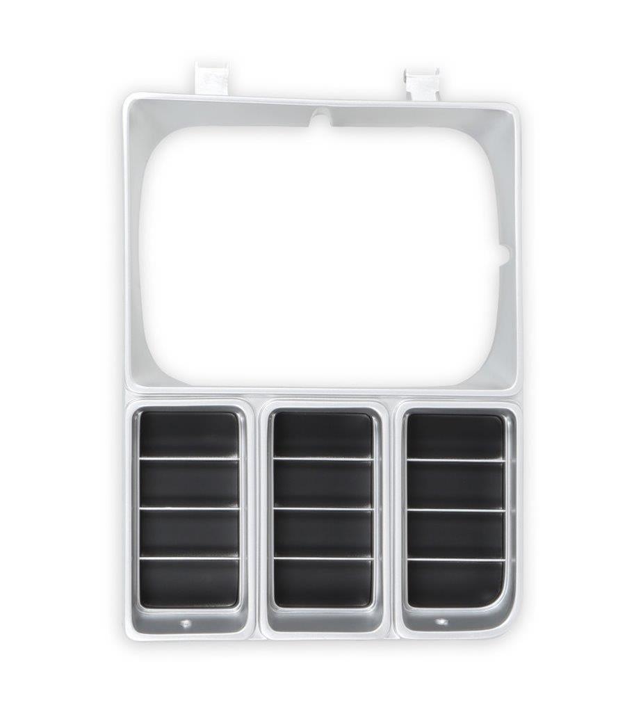 Brothers Trucks Headlight Bezels 04-327 Door, Driver Side, Models with Single Headlights, Plastic, Argent/Black, Chevy, GMC, Each thumbnail 5