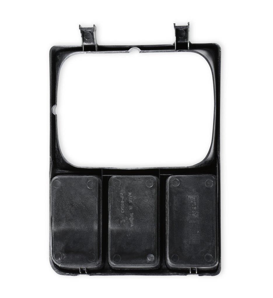 Brothers Trucks Headlight Bezels 04-327 Door, Driver Side, Models with Single Headlights, Plastic, Argent/Black, Chevy, GMC, Each thumbnail 4