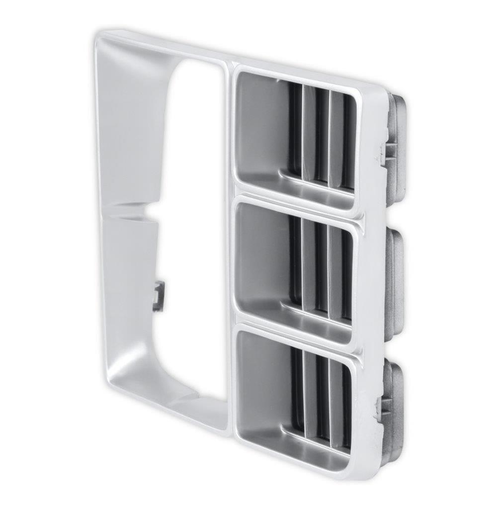 Brothers Trucks Headlight Bezels 04-328 Door, Passenger Side, Models with Single Headlights, Plastic, Argent/Black, Chevy, GMC, Each thumbnail 3