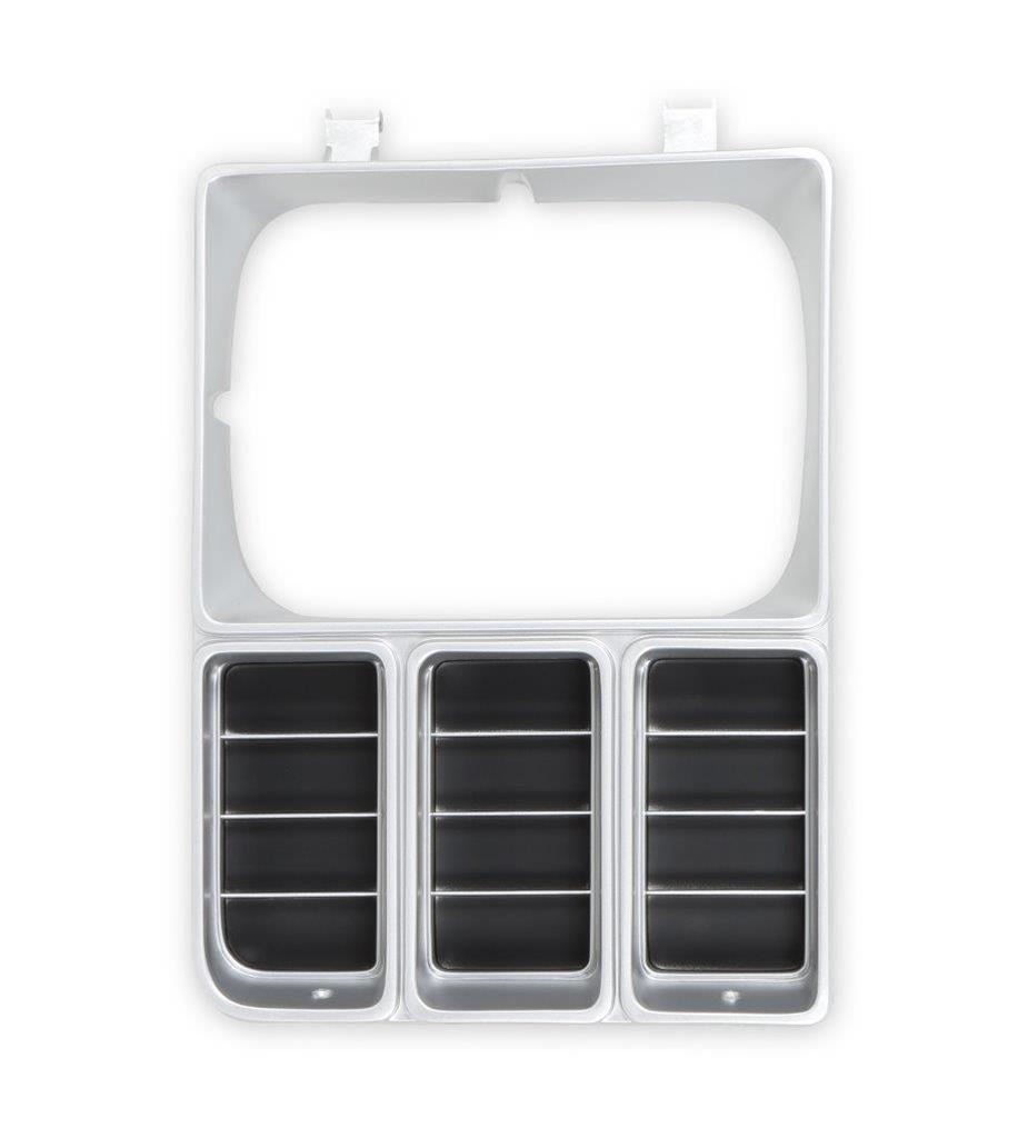 Brothers Trucks Headlight Bezels 04-328 Door, Passenger Side, Models with Single Headlights, Plastic, Argent/Black, Chevy, GMC, Each thumbnail 5