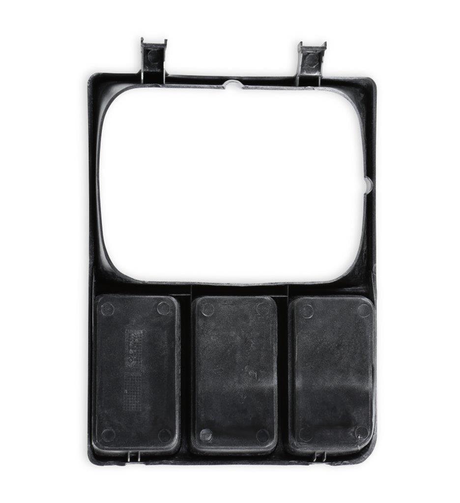 Brothers Trucks Headlight Bezels 04-328 Door, Passenger Side, Models with Single Headlights, Plastic, Argent/Black, Chevy, GMC, Each thumbnail 4