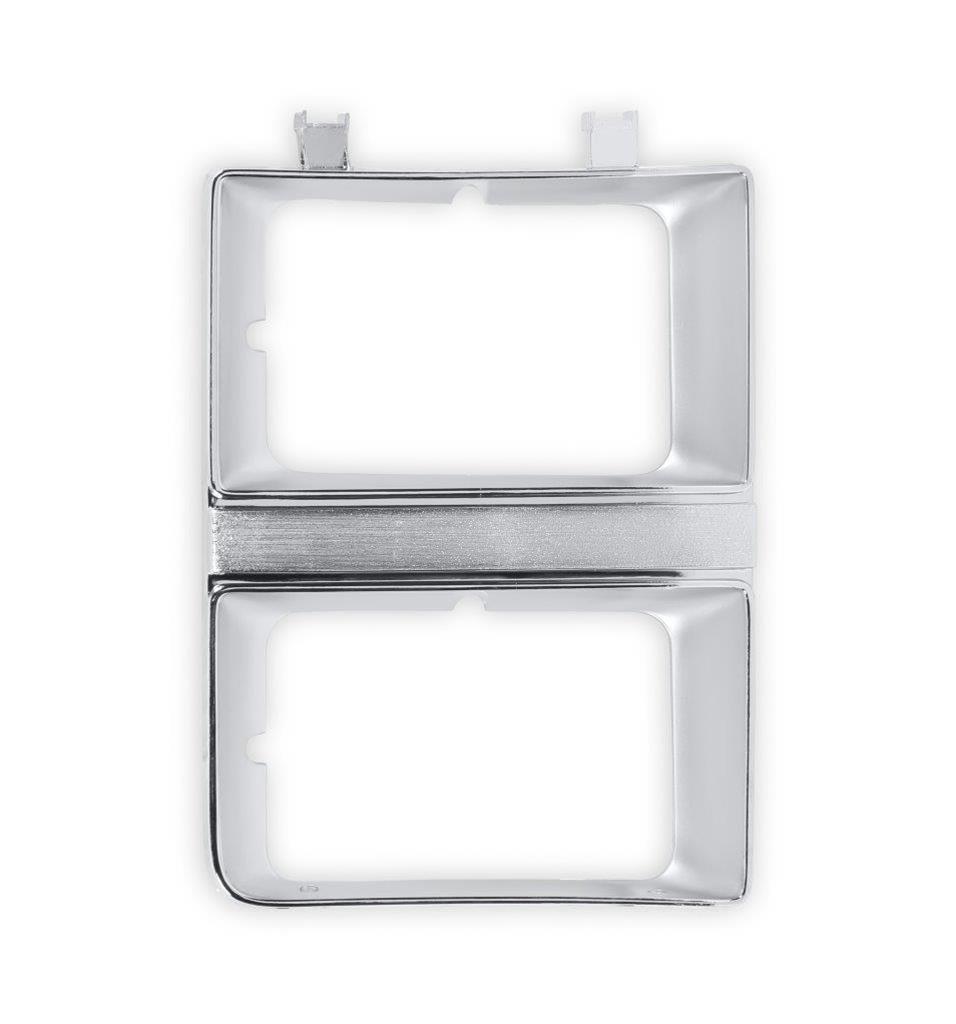 Brothers Trucks Headlight Bezels 04-330 Door, Passenger Side, Models with Quad Headlights, Plastic, Argent/Chrome, Chevy, GMC, Each thumbnail 5