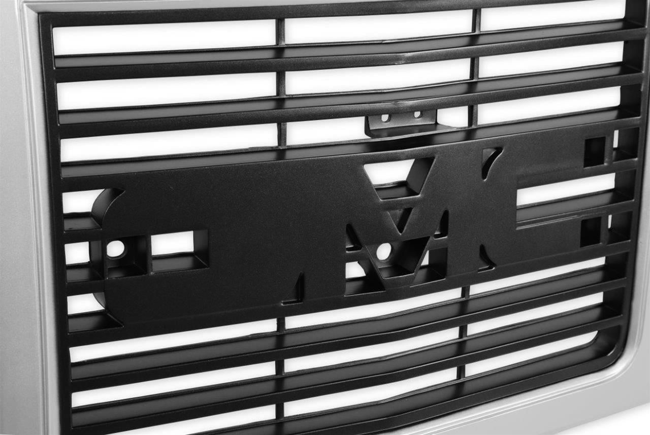 Brothers Trucks Grilles 04-367 Grille, GMC, Stock Style, Silver with Gray Interior, Single Headlights, Each thumbnail 2