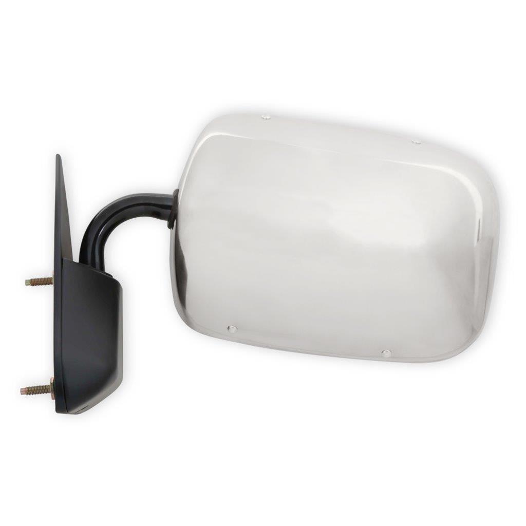 Brothers Trucks GMT400 Below Eyeline Mirrors 04-385 Side Mirror, OE Replacement, Left, Driver Side, Manual, Stainless Steel, Chevrolet, GMC, Each thumbnail 5