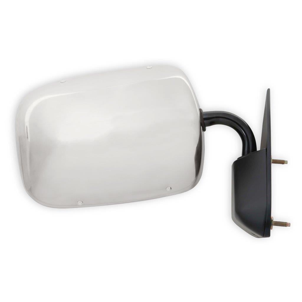 Brothers Trucks GMT400 Below Eyeline Mirrors 04-386 Side Mirror, OE Replacement, Right, Passenger Side, Manual, Stainless Steel, Chevrolet, GMC, Each thumbnail 5
