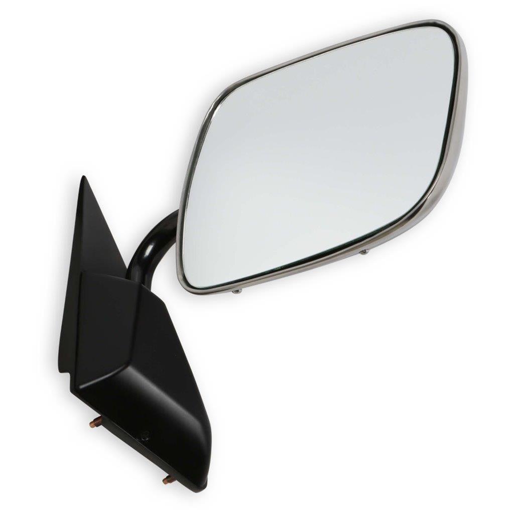 Brothers Trucks GMT400 Below Eyeline Mirrors 04-386 Side Mirror, OE Replacement, Right, Passenger Side, Manual, Stainless Steel, Chevrolet, GMC, Each thumbnail 2