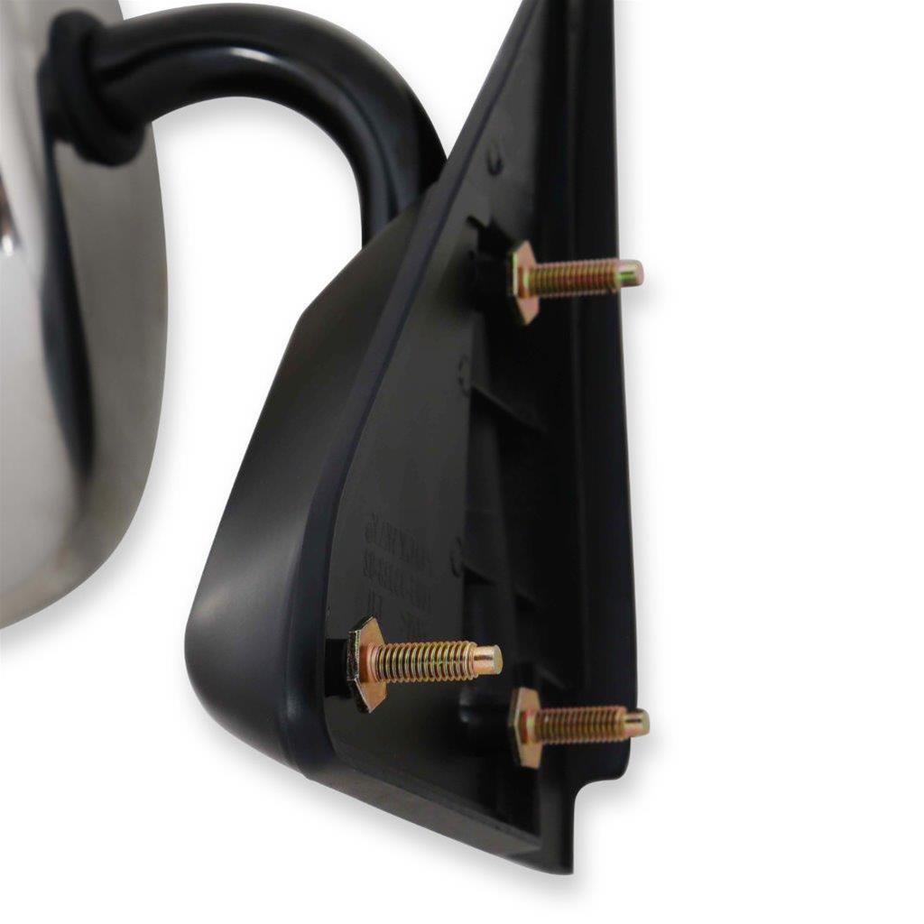 Brothers Trucks GMT400 Below Eyeline Mirrors 04-386 Side Mirror, OE Replacement, Right, Passenger Side, Manual, Stainless Steel, Chevrolet, GMC, Each
