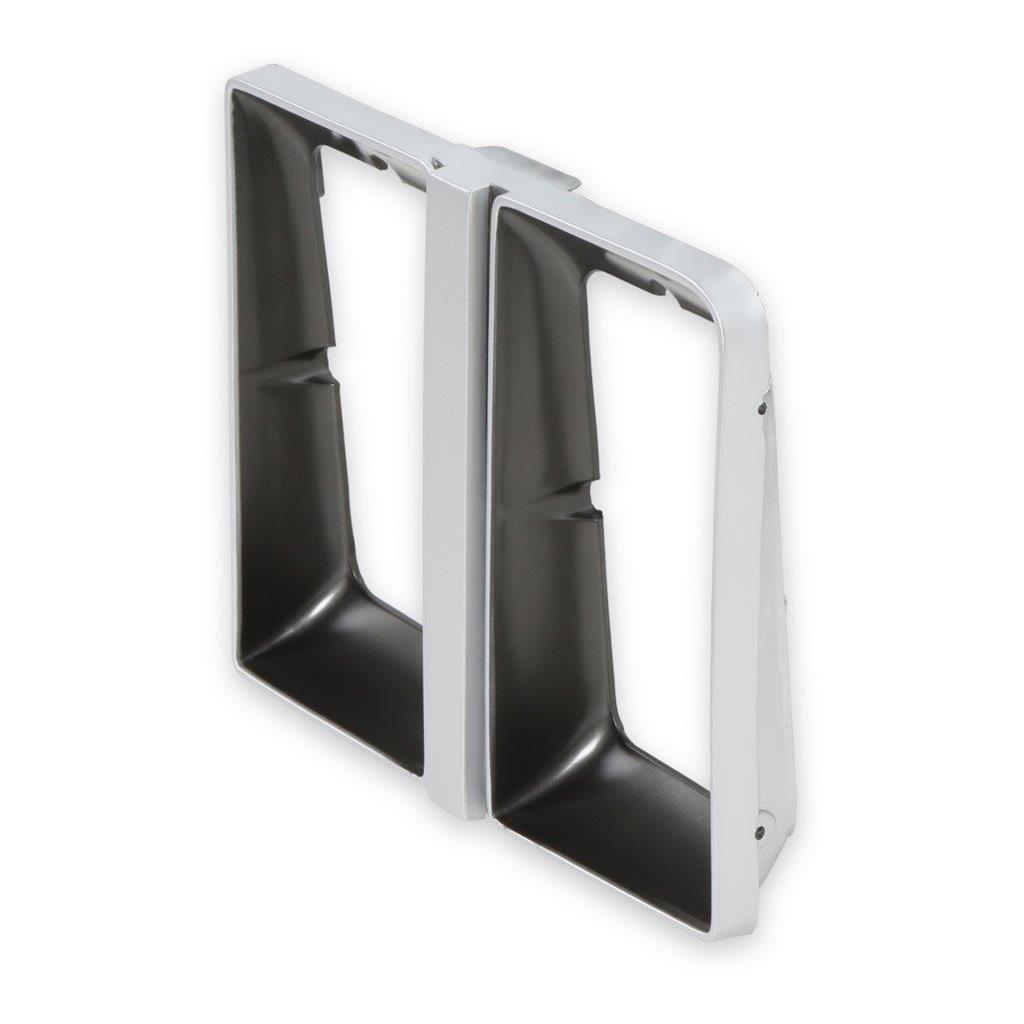 Brothers Trucks Headlight Bezels 04-472 Door, Driver Side, Models with Quad Headlights, Plastic, Dark Gray/Silver, Chevy, GMC, Each thumbnail 4