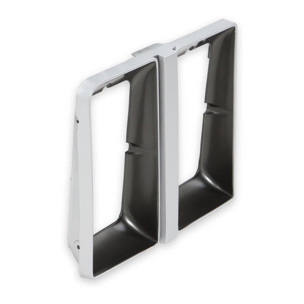 Brothers Trucks Headlight Bezels 04-473 Door, Passenger Side, Models with Quad Headlights, Plastic, Dark Gray/Silver, Chevy, GMC, Each thumbnail 5