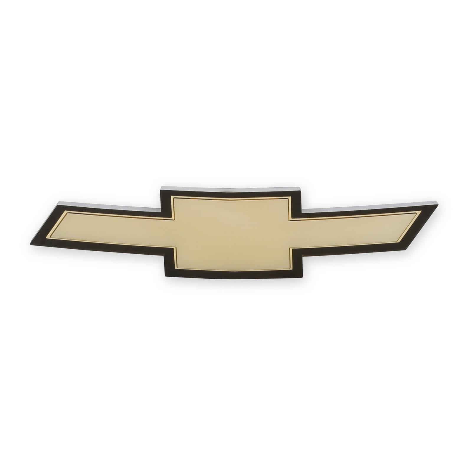 Brothers Trucks Emblems 04-529 Emblem, Bowtie, Silver/Black, Grille Mount, Zinc, Adhesive Attachment, Chevy, Models with 2 Headlights Only, Each thumbnail 4