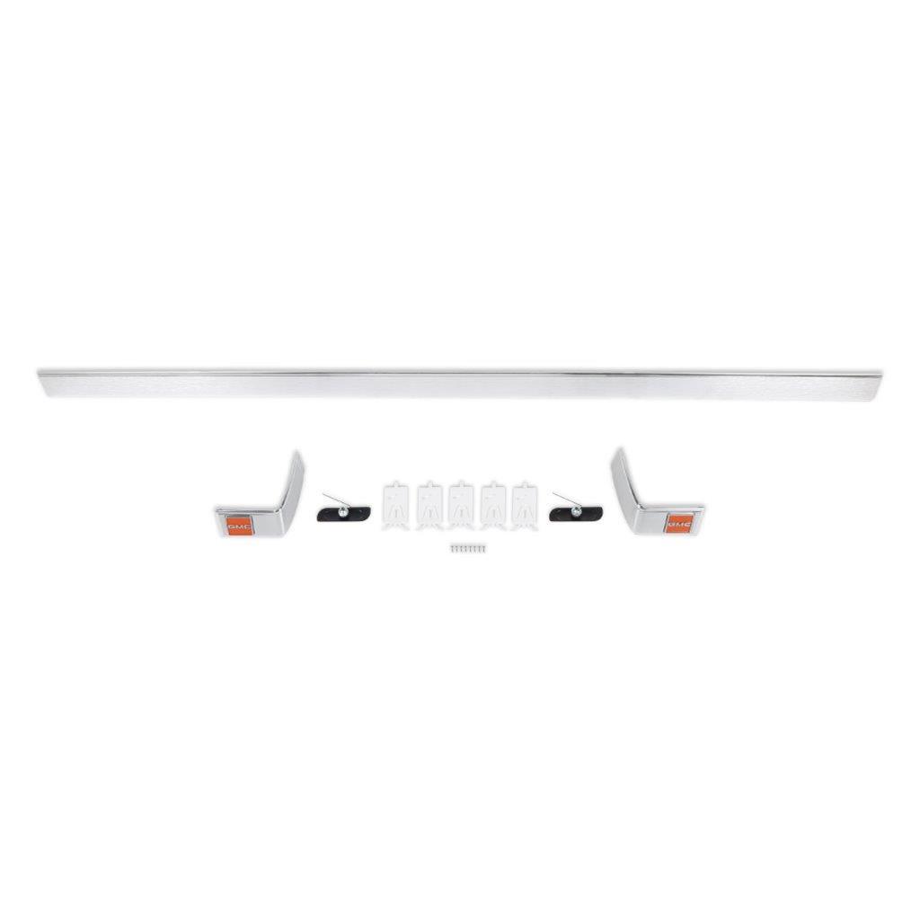 Brothers Trucks Moldings 04-533 Body Moldings, Aluminum, Silver/Yellow, Clips, GMC, Set of 3 thumbnail 3