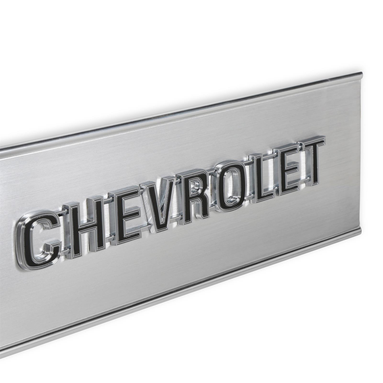 Brothers Trucks Tailgate Panels 04-534 Tail Gate Trim, 1973-1980 C/K Chevy Tail Gate Panel, Brushed Aluminum, Each
