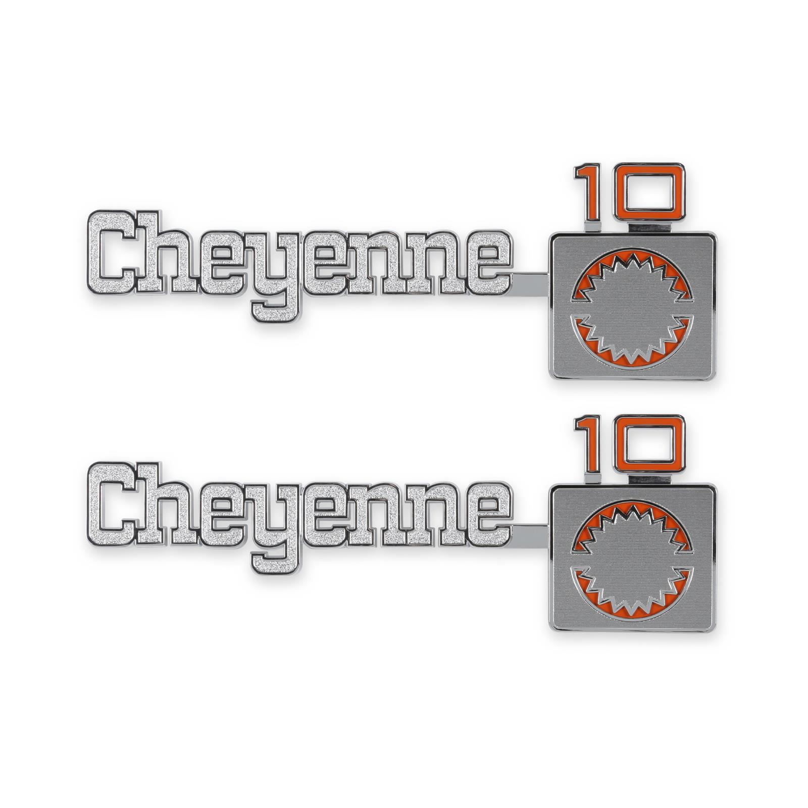 Brothers Trucks Emblems 04-539 Emblem, 1975-1980 C/K Cheyenne10 Fndr Emblm Pair