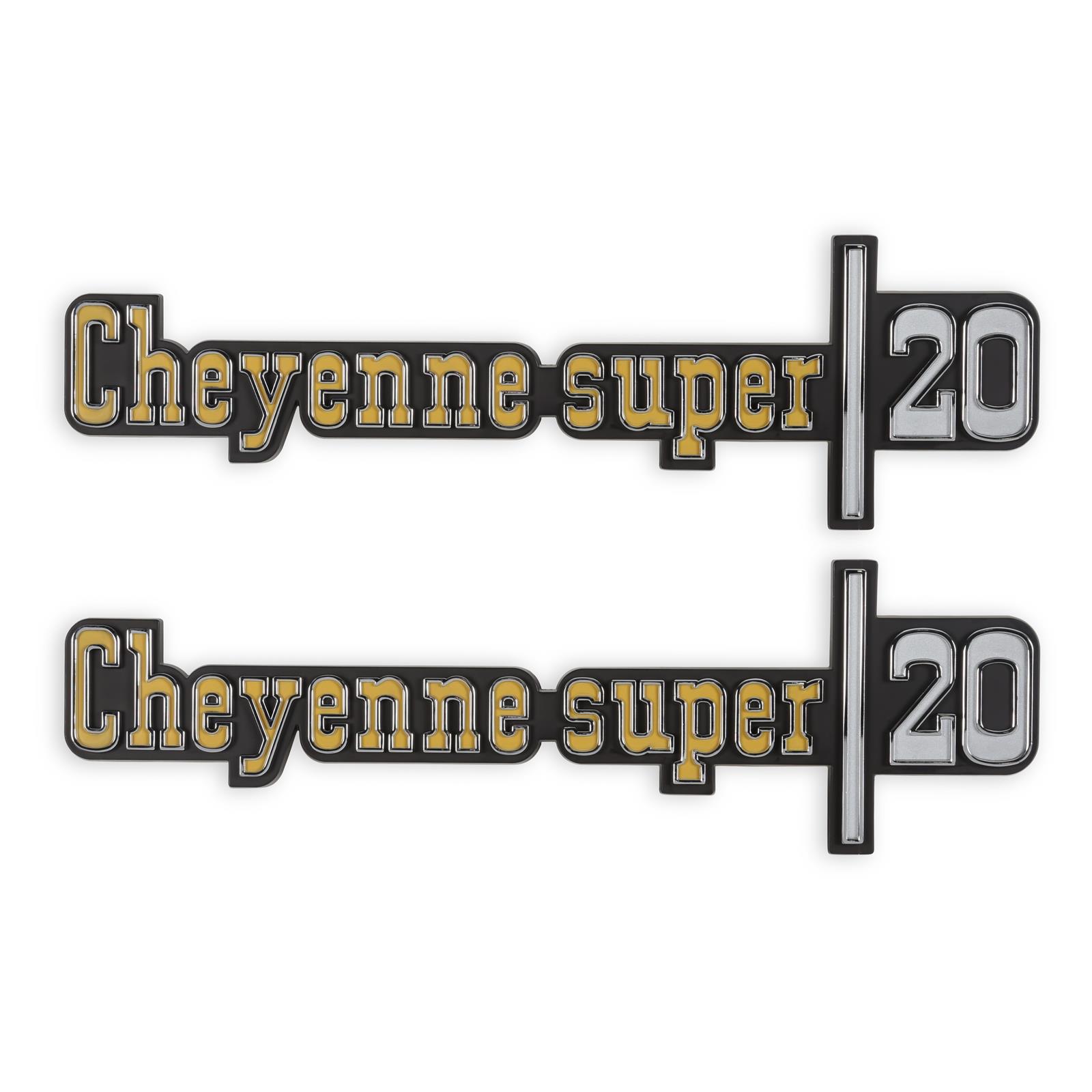 Brothers Trucks Emblems 04-542 Emblems, Fender, Silver/Gold, Chevy, GMC, Pair