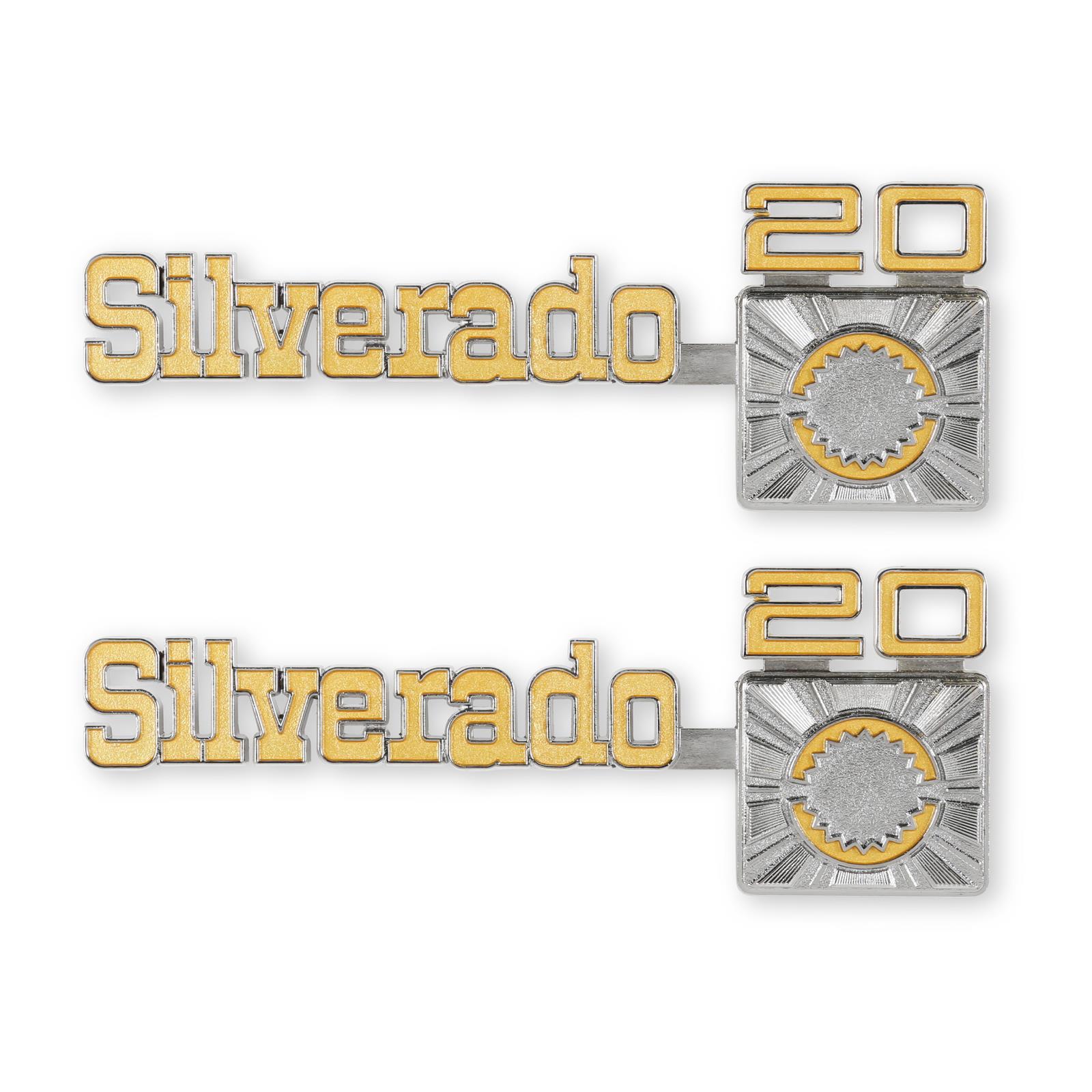 Brothers Trucks Emblems 04-545 Emblem, 1975-80 C/K Silverado C20 Fndr Emblem Pr