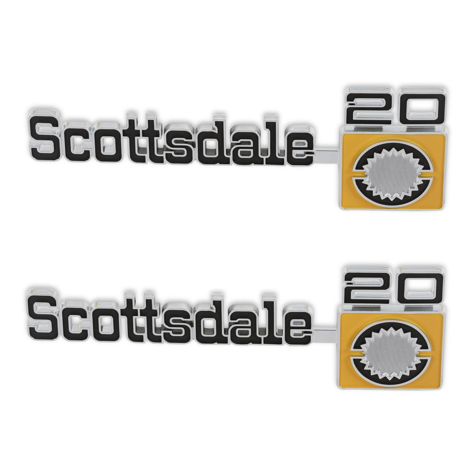 Brothers Trucks Emblems 04-556 Emblem, 1975-80 C/K Scottsdale20 Fndr Emblm Pair thumbnail 2