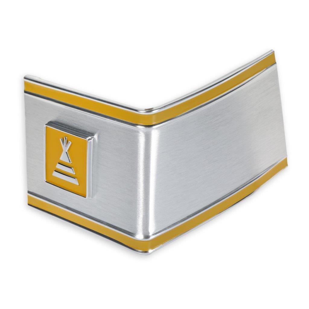 Brothers Trucks Moldings 04-559 Body Moldings, Aluminum, Silver/Yellow, Clips, Chevy, GMC, Set of 3 thumbnail 2
