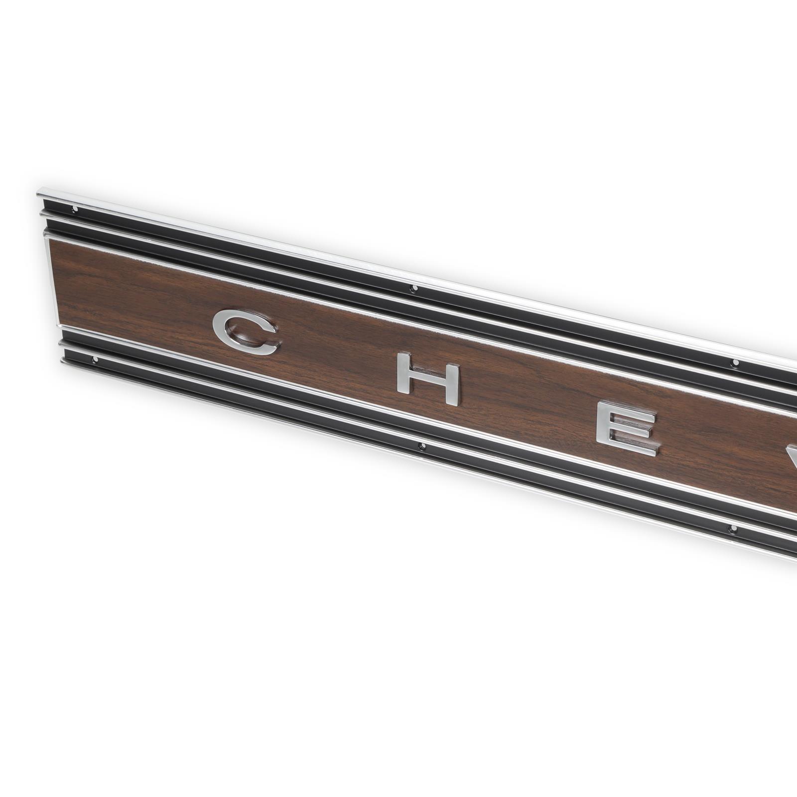 Brothers Trucks Tailgate Panels 04-588 Tail Gate Trim, 1969-1972 C/K Chevy Tail Gate Panel, Wood Grain, Each thumbnail 2