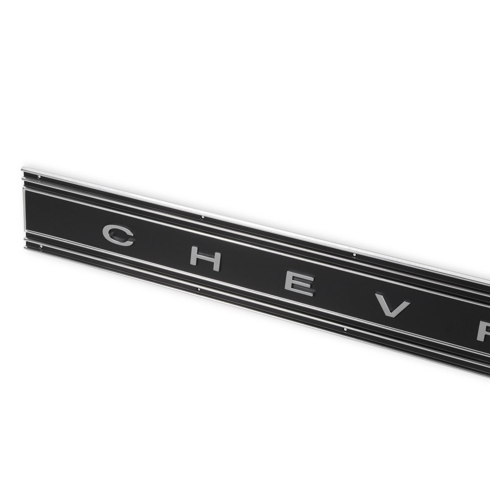 Brothers Trucks Tailgate Panels 04-589 Tail Gate Trim, 1969-1972 C/K Chevy Tail Gate Panel, Black, Each thumbnail 4
