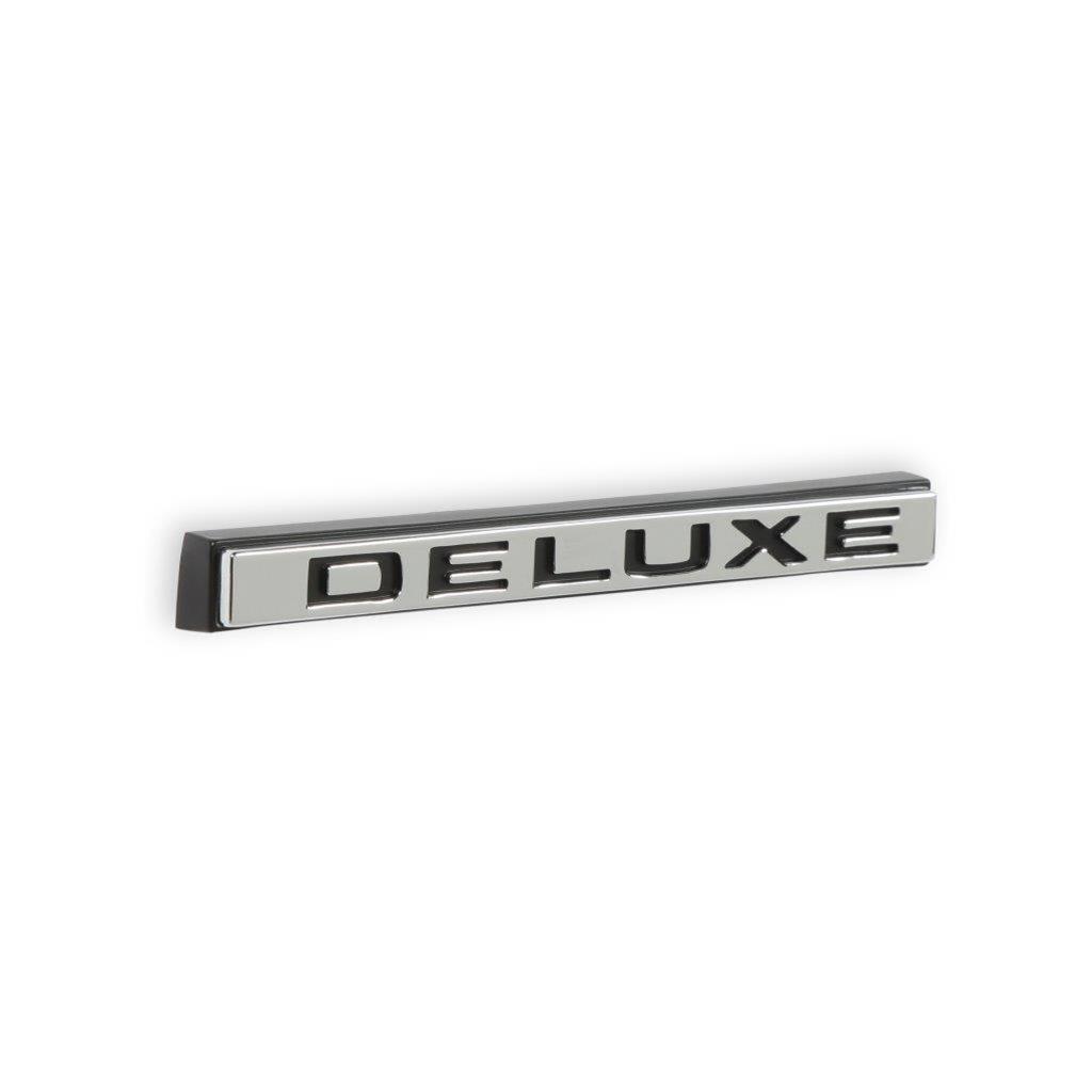 Brothers Trucks Emblems 04-590 Emblems, Fender, Chrome/Black, Deluxe Logo, Chevy, GMC, Pair thumbnail 4