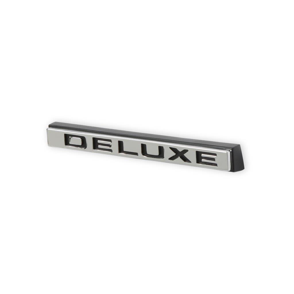 Brothers Trucks Emblems 04-590 Emblems, Fender, Chrome/Black, Deluxe Logo, Chevy, GMC, Pair thumbnail 3