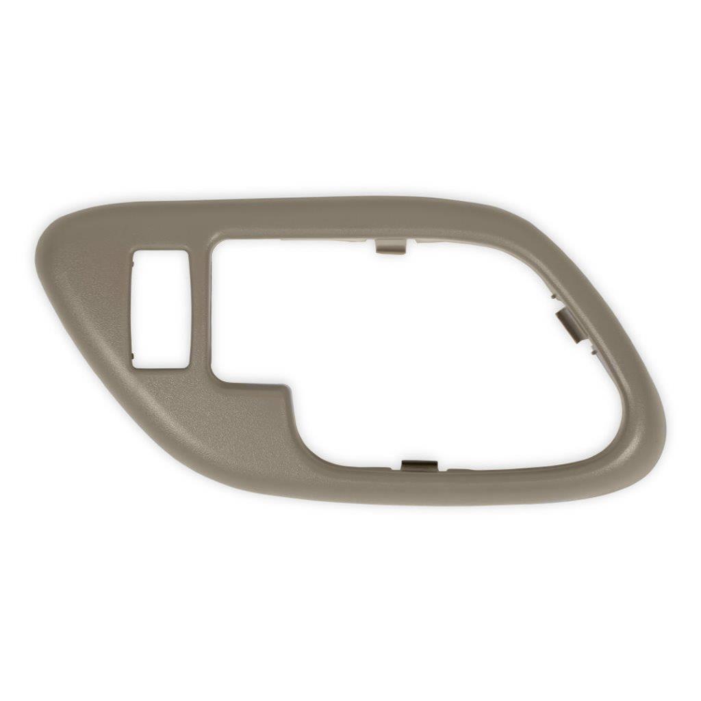 Brothers Trucks GMT400 Inside Door Handle Bezels 05-136 Interior Bezel, Beige, Plastic, Left, Driver Side, Front, With Power Lock Hole, Each thumbnail 4