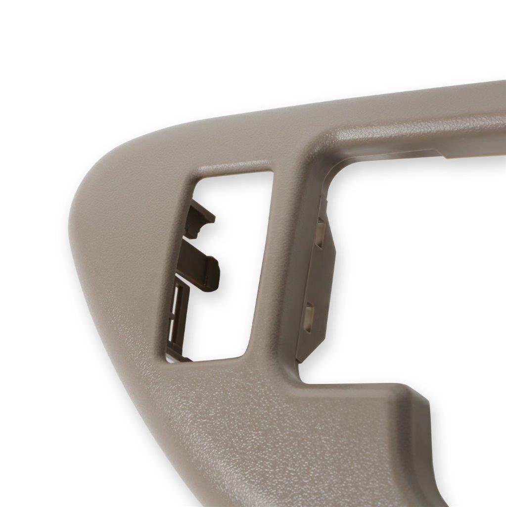 Brothers Trucks GMT400 Inside Door Handle Bezels 05-136 Interior Bezel, Beige, Plastic, Left, Driver Side, Front, With Power Lock Hole, Each thumbnail 5