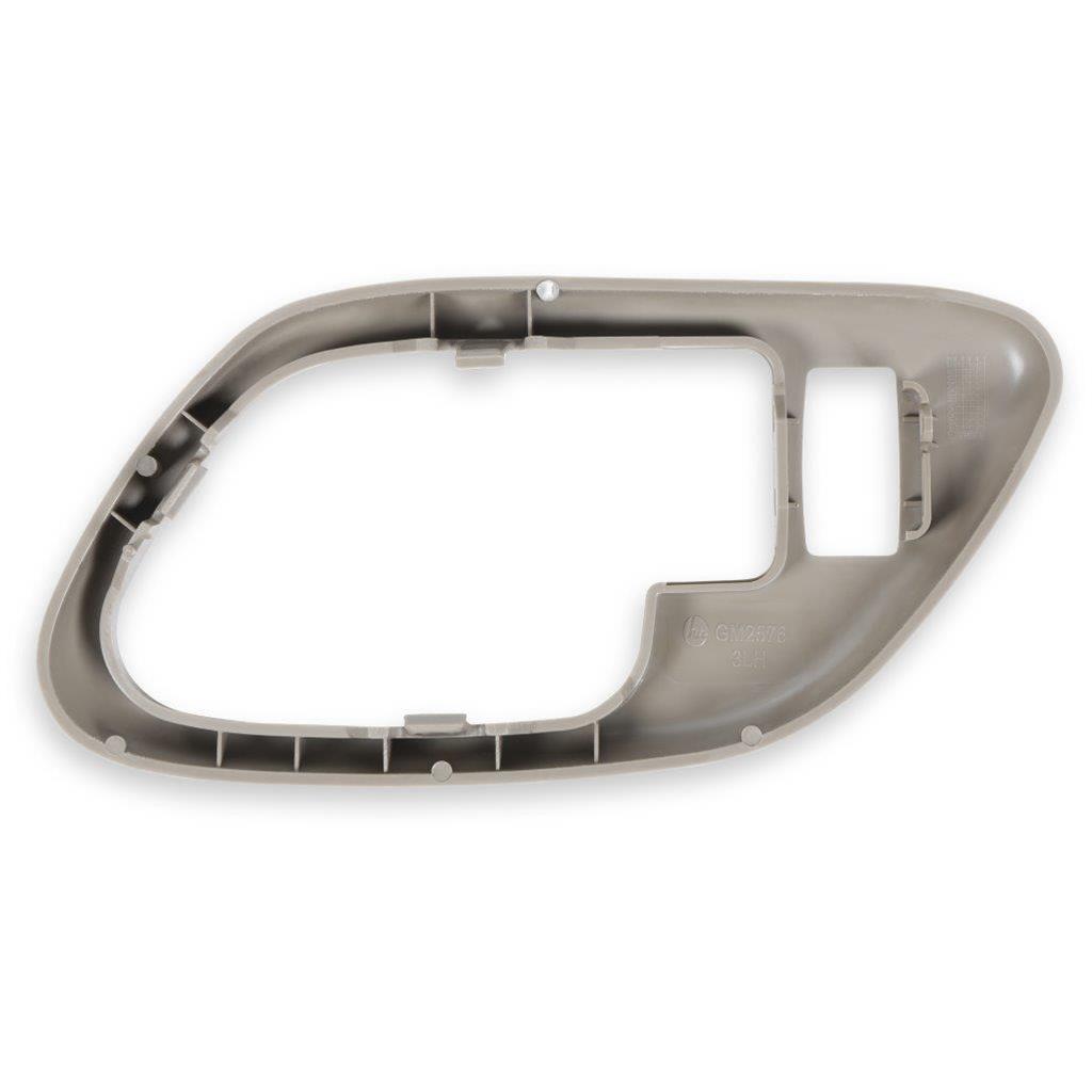 Brothers Trucks GMT400 Inside Door Handle Bezels 05-136 Interior Bezel, Beige, Plastic, Left, Driver Side, Front, With Power Lock Hole, Each thumbnail 3