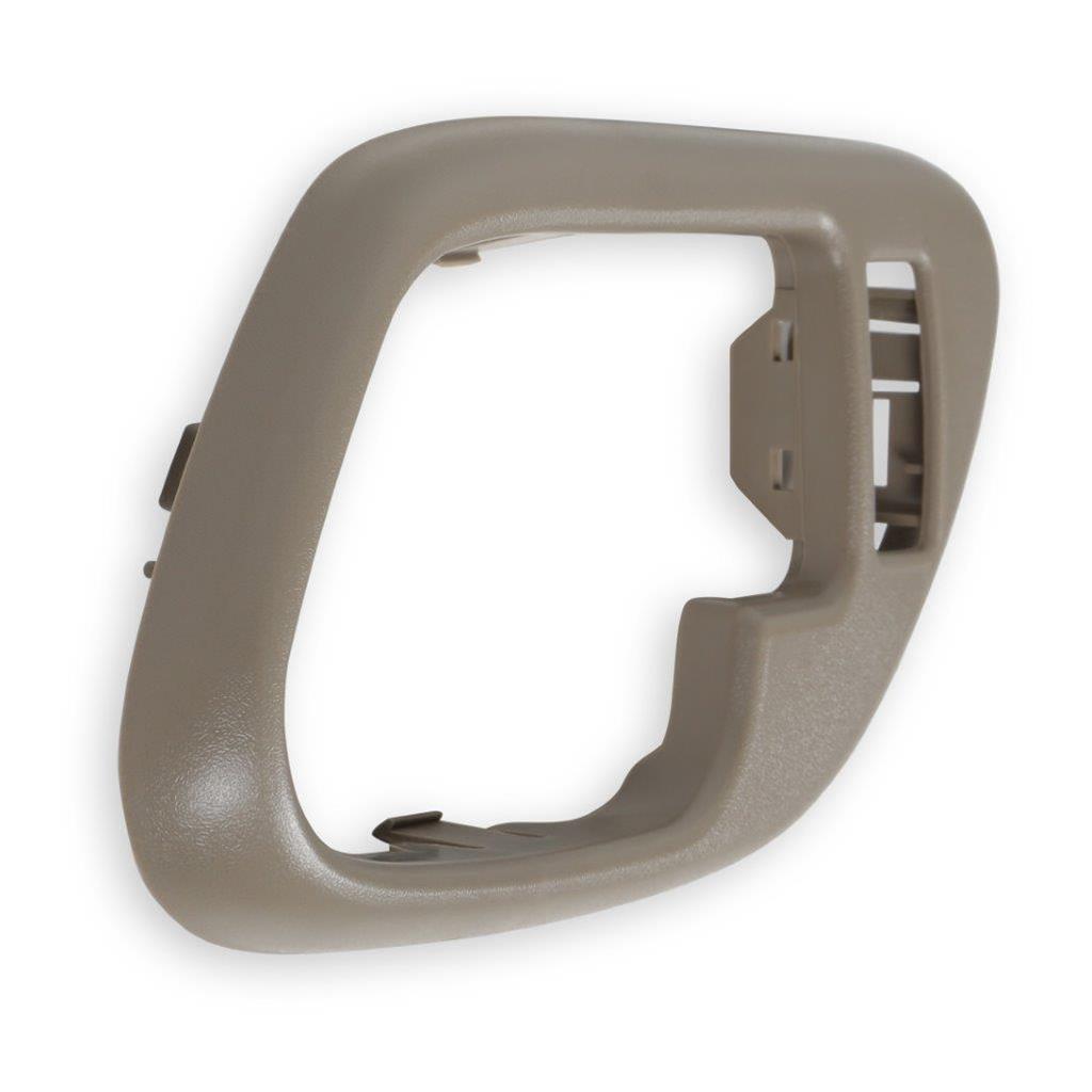 Brothers Trucks GMT400 Inside Door Handle Bezels 05-137 Interior Bezel, Beige, Plastic, Right, Passenger Side, Front, With Power Lock Hole, Each thumbnail 2